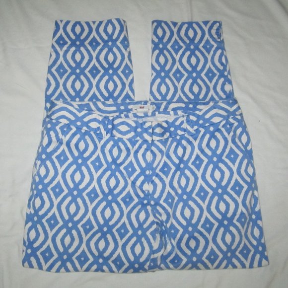 VINEYARD VINES Chambray Blue & White Cropped Pants - Picture 2 of 7